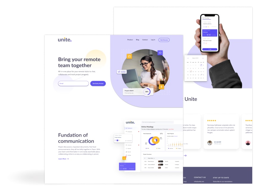 Unite platform website