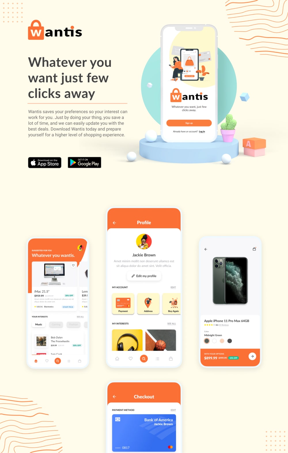 Splash Page of Wantis